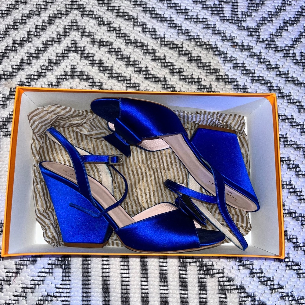 Kate Spade Imari Cobalt Blue Satin